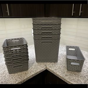 Room essential grays bins